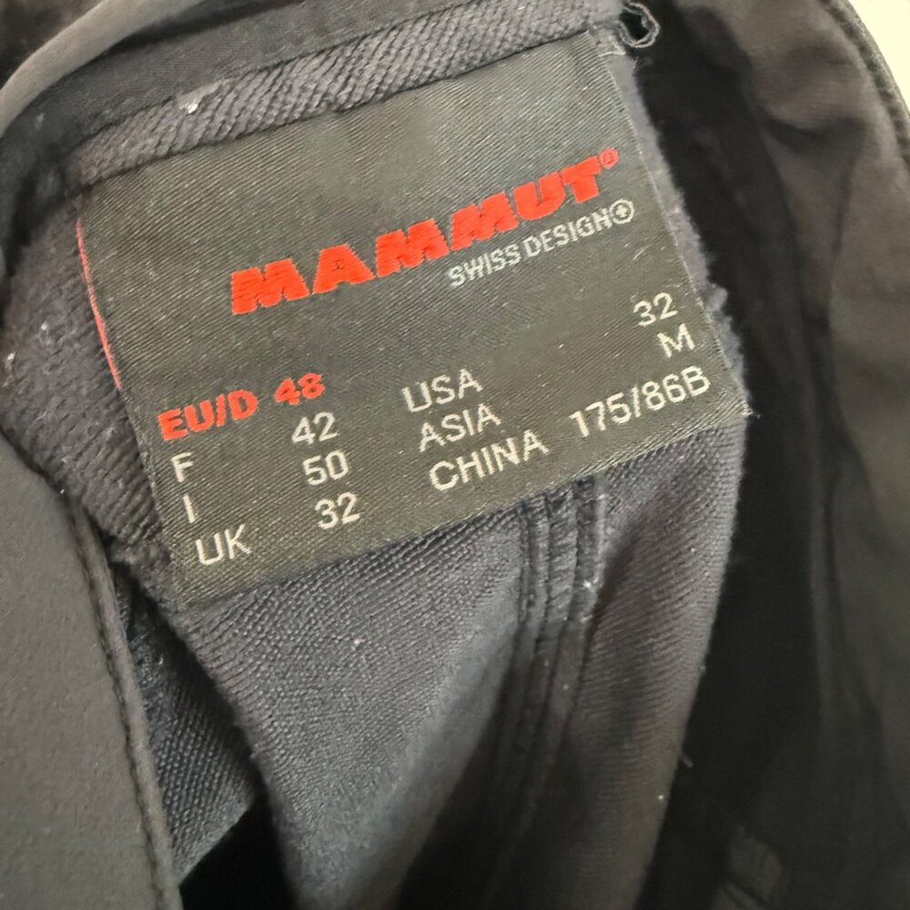 Mammut Black Softech Stretch Softshell Hiking Out… - image 2